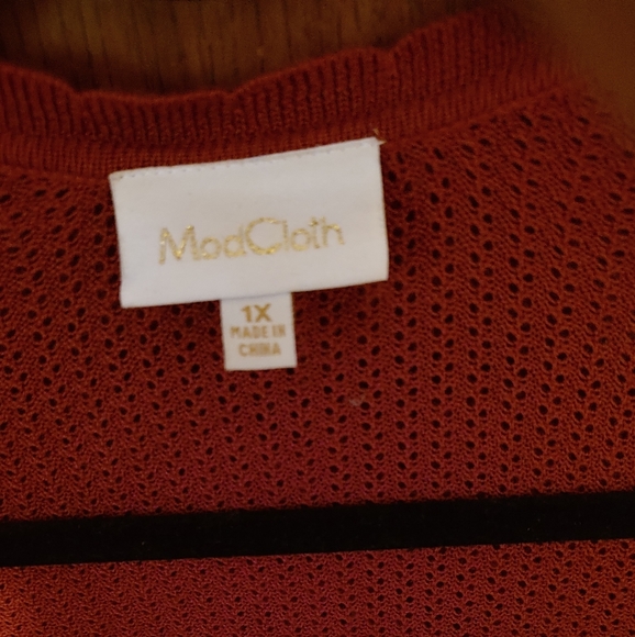 Modcloth Open Weave Shrug Sweater Cardigan - Picture 2 of 4